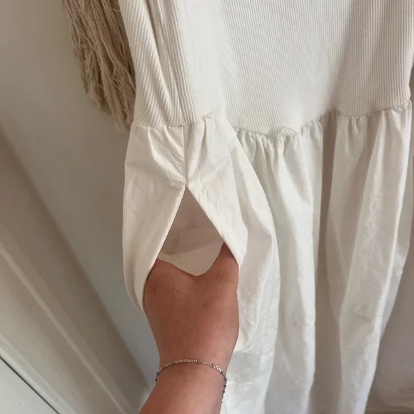 Free People Dylan Mixed-Media Bohemian Low-Back Dress - Picture 5 of 6